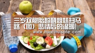 三岁双胞胎超萌姐妹扫马路（图）悲情后的温暖|华体会官网在线(图2)